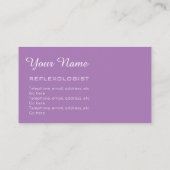 Reflexologistの名刺 名刺 (裏面)