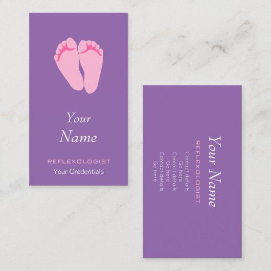 Reflexologistの名刺 名刺 (正面/裏面)