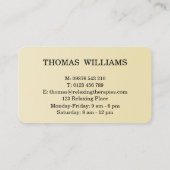 Reflexology 名刺 (裏面)