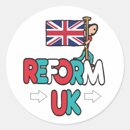 Reform UK ラウンドシール (正面)