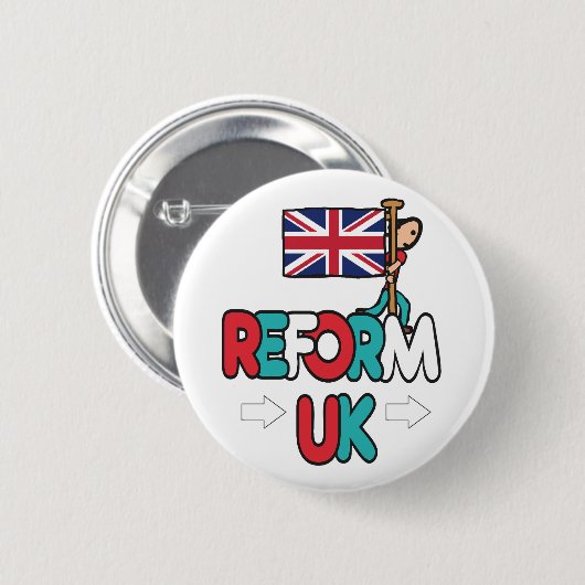 Reform UK 缶バッジ (正面&裏面)