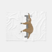 Reformer Lates Sloth Lates フリースブランケット (正面(横))