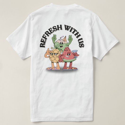Refresh With Us Tシャツ (デザイン裏面)