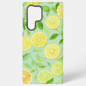 Refreshing Lemon Botanical Phone Case Samsung Galaxyケース (裏面)