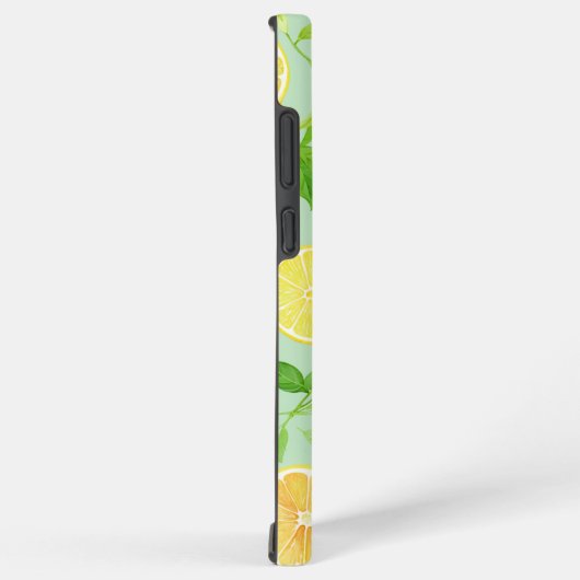Refreshing Lemon Botanical Phone Case Samsung Galaxyケース (右側面)