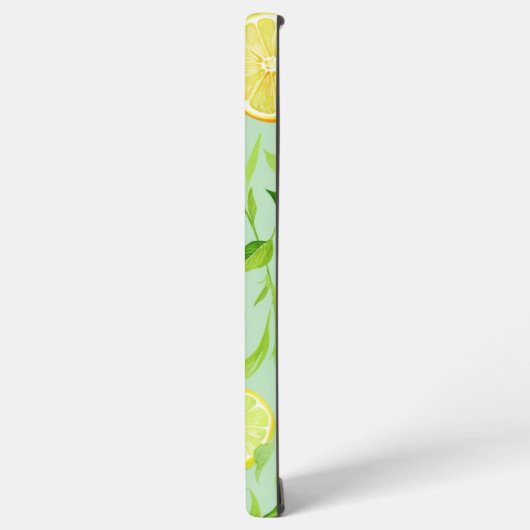 Refreshing Lemon Botanical Phone Case Samsung Galaxyケース (左側面)