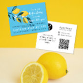 Refreshing Lemon Realtor Referral Pop-By Card ポストカード
