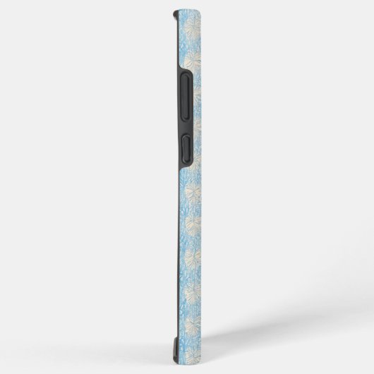 Refreshing Light Blue Floral Texture Phone Case Samsung Galaxyケース (右側面)