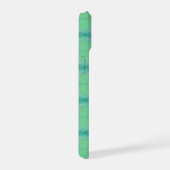 Refreshing Mint Green Geometric Pattern Phone Case iPhone 15ケース (右側面)