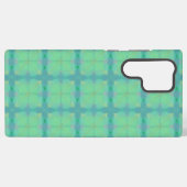 Refreshing Mint Green Geometric Pattern Phone Case Samsung Galaxyケース (裏面横)