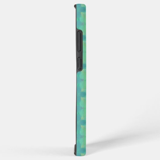 Refreshing Mint Green Geometric Pattern Phone Case Samsung Galaxyケース (右側面)
