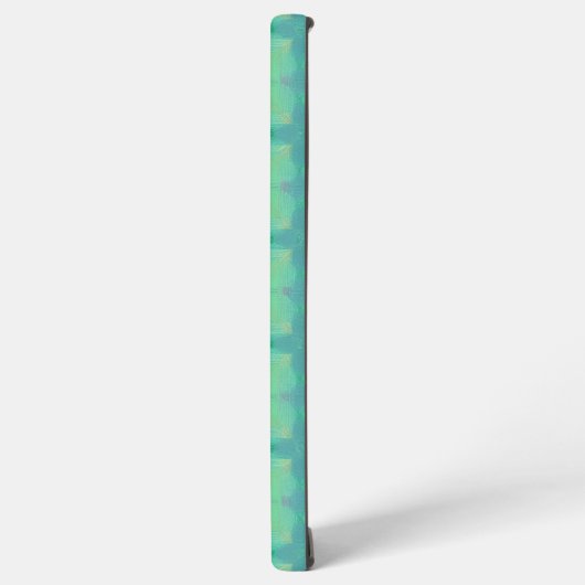 Refreshing Mint Green Geometric Pattern Phone Case Samsung Galaxyケース (左側面)