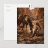Refreshing Pause | Horse Art | Postcard ポストカード (正面/裏面)