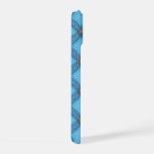Refreshing Turquoise Plaid Phone Case iPhone 15ケース (右側面)