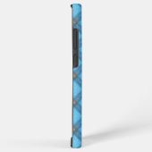 Refreshing Turquoise Plaid Phone Case Samsung Galaxyケース (右側面)