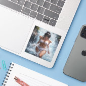 Refreshing Under a Waterfall シール (ノートパソコンとiPhone)