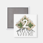 Refridgerator Magnet, Fort Carson Military 4ID マグネット (正面/裏面)