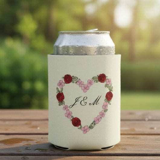Refroidisseur de pot de crème avec cœur rose  缶クーラー