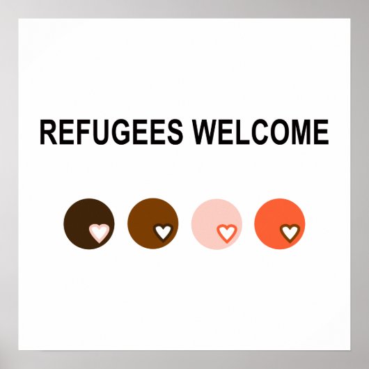 Refugees welcome ポスター (正面)