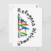 Refugees Welcome ポストカード (正面/裏面)
