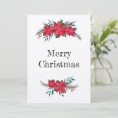 Refugio de invierno de Poinsettias シーズンカード (スタンド正面)