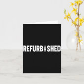 Refurbished New Knee Replacement Funny Knee Surger カード (黄色い花)