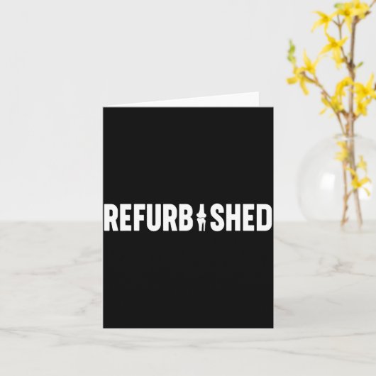 Refurbished New Knee Replacement Funny Knee Surger カード (黄色い花)