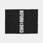 Refurbished New Knee Replacement Funny Knee Surger フリースブランケット (正面(横))