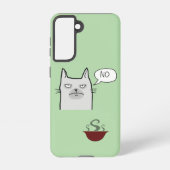 Refusing Cat Food Samsung Galaxy Case – Green Galaxyケース (裏面)