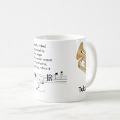 Reg. (11のoz。) ミュージシャンのためのテューバのマグ! コーヒーマグカップ (正面右)