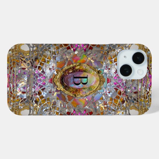 Regaモノグラムに関エレガント係 Case-Mate iPhoneケース (裏面 (横))