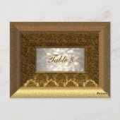 Regalテーブビクトリアンル番号カード ポストカード (裏面)