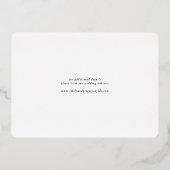 Regal飾り付け日付写真フレームを保存 箔招待状 (裏面)