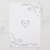 Regal黒と赤のメニュー メニュー (裏面)