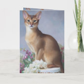 Regal Abyssinian – Painterly Cat Card カード (裏面)