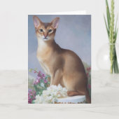 Regal Abyssinian – Painterly Cat Card カード (正面)