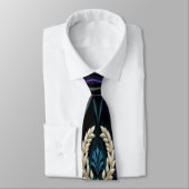 Regal Authority -  negro medianoche, púrpura real ネクタイ (タイ)