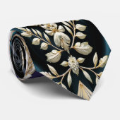 Regal Authority -  negro medianoche, púrpura real ネクタイ (ロール)