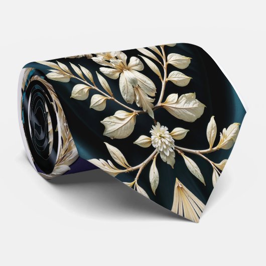 Regal Authority - negro medianoche, púrpura real ネクタイ (ロール)