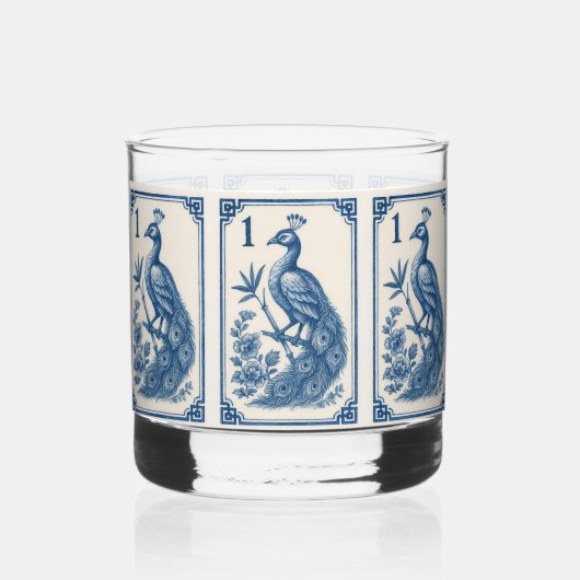Regal Birdy Bam Mahjong Cocktail Glass ウイスキーグラス (正面)