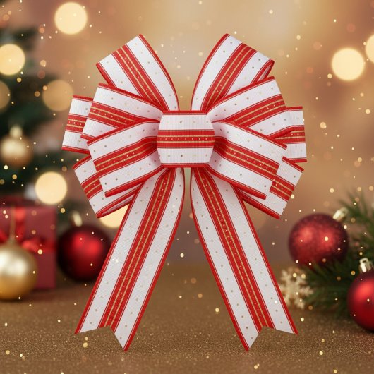 Regal Christmas Stripes グログランリボン