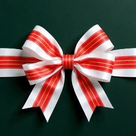 Regal Christmas Stripes サテンリボン