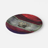 Regal Crownユーモアのあるを使った面白いメッセージ ペーパープレート (アングル)