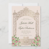 Regal Doors Elegant Faux Foil Wedding 招待状 (正面)