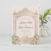 Regal Doors Elegant Faux Foil Wedding 招待状 (スタンド正面)