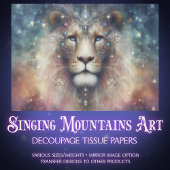 Regal Galaxy Lion Decoupage 薄葉紙