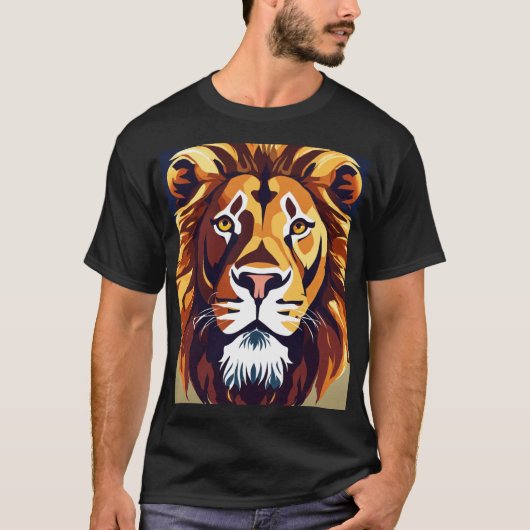 「Regal Geometric Lion T-Shirt Collection」 Tシャツ (正面)