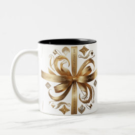 Regal Golden Phoenix Luxury Design Two-Tone Mug ツートーンマグカップ