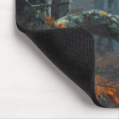 Regal Hawk Blue Forest Branch Mousepad マウスパッド (コーナー)