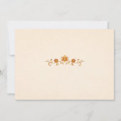 Regal Indian Elephant Gold & Saffron Save the Date (裏面)